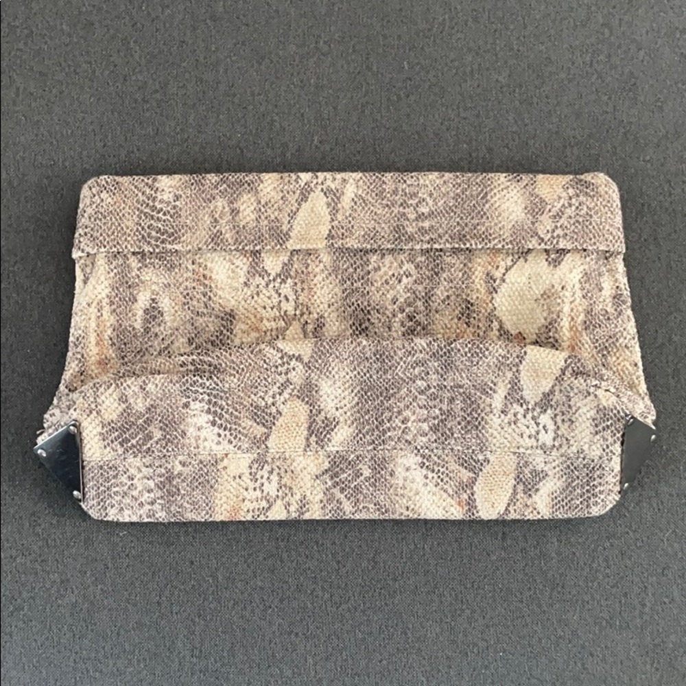 Zara Snake Print Clutch